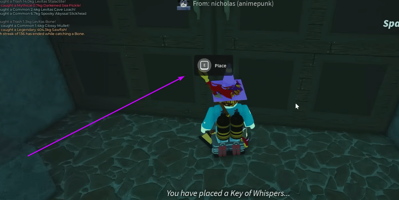 Place Key Of Whispers Fisch