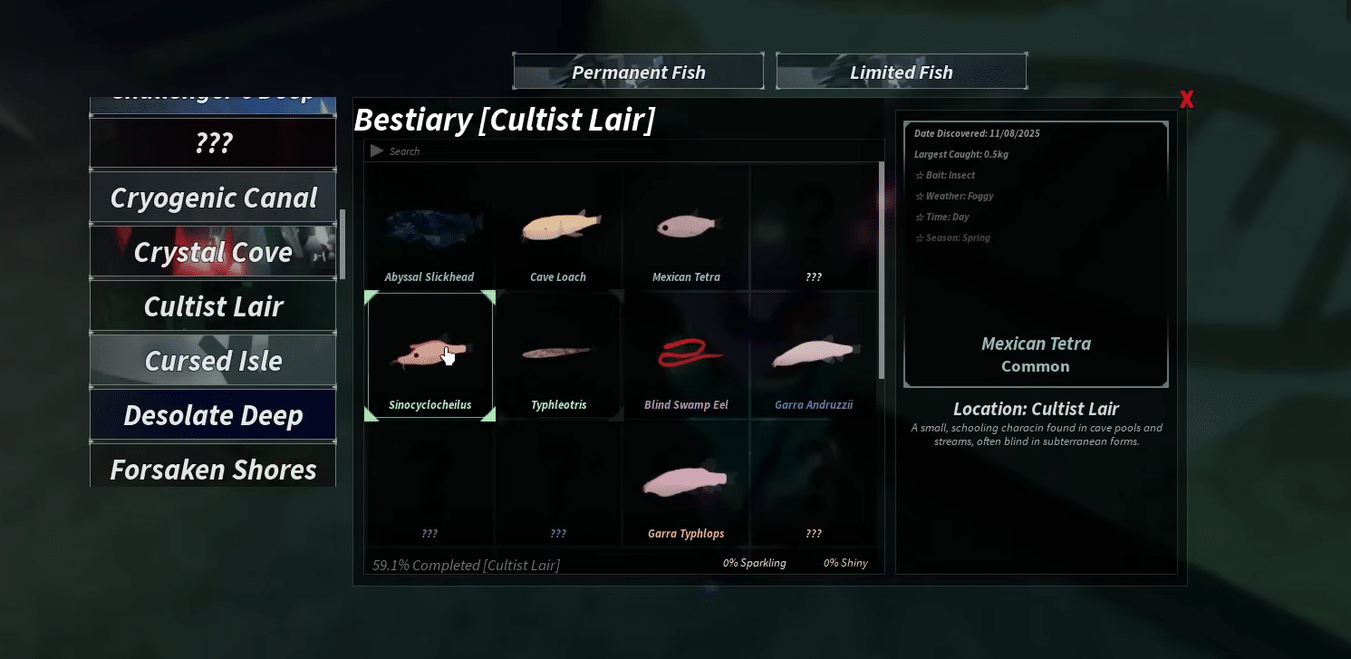 Bestiary Fisch