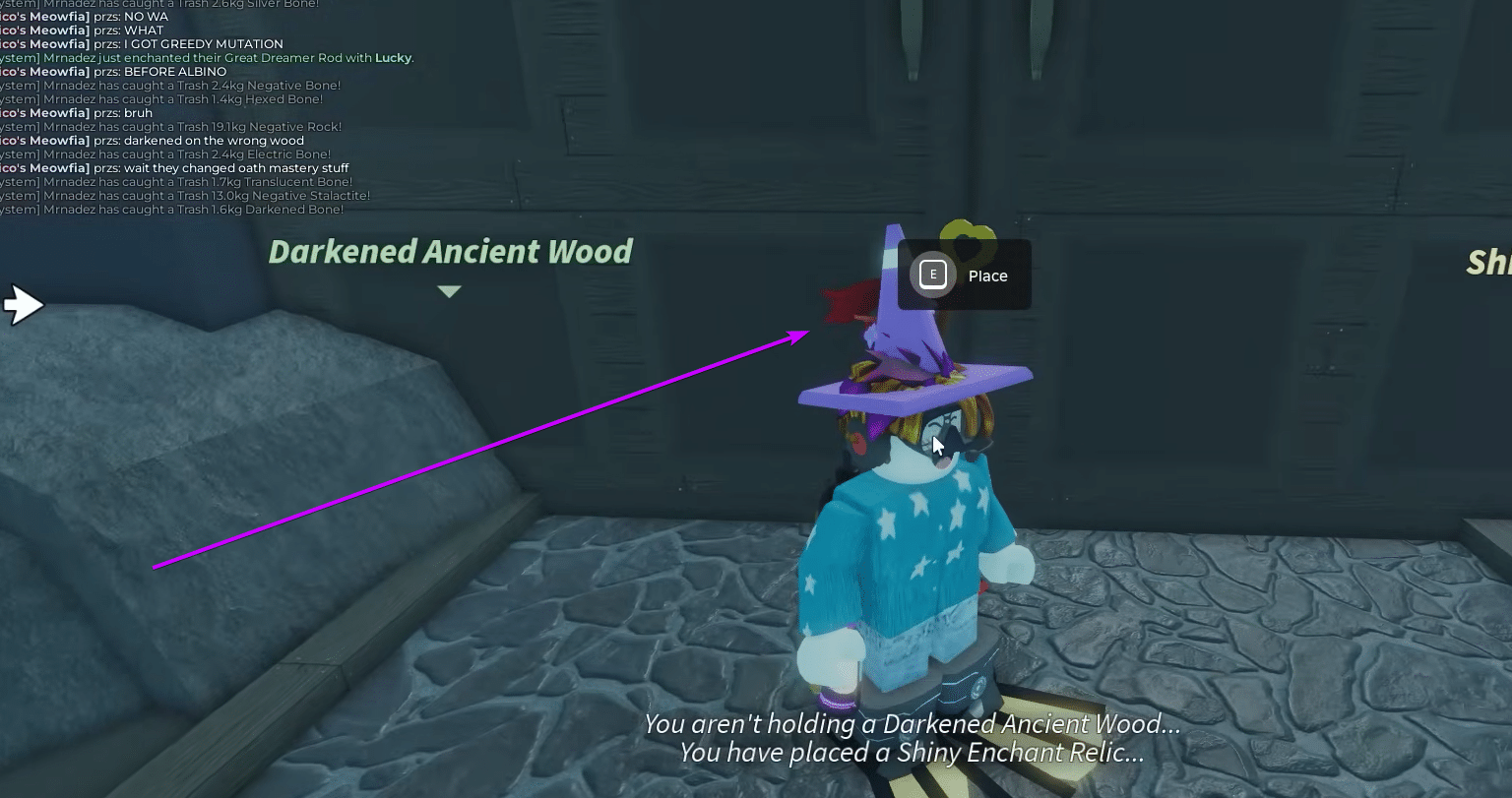 Place Darkened Ancient Wood Fisch