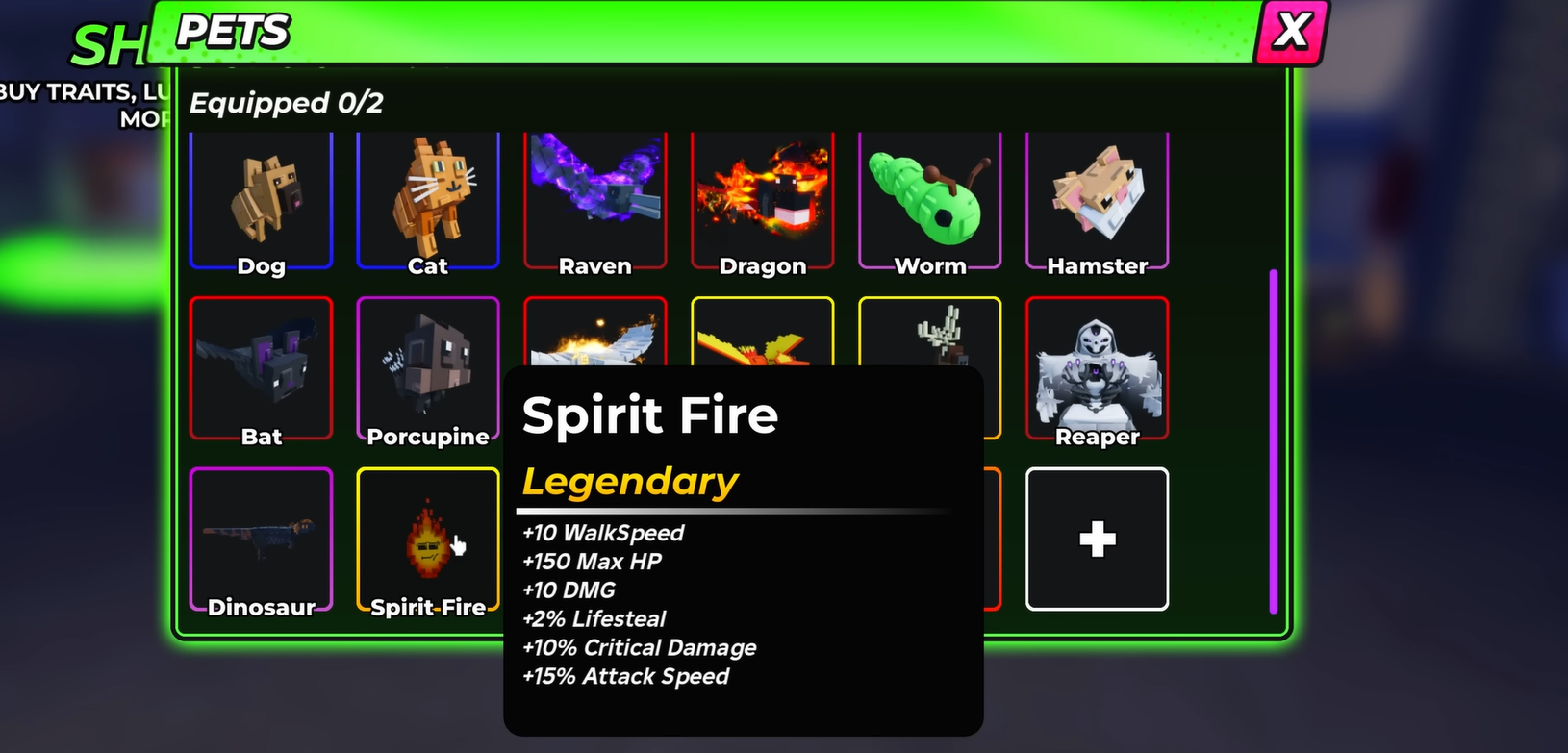 Spirit Fire pet Hunty Zombie