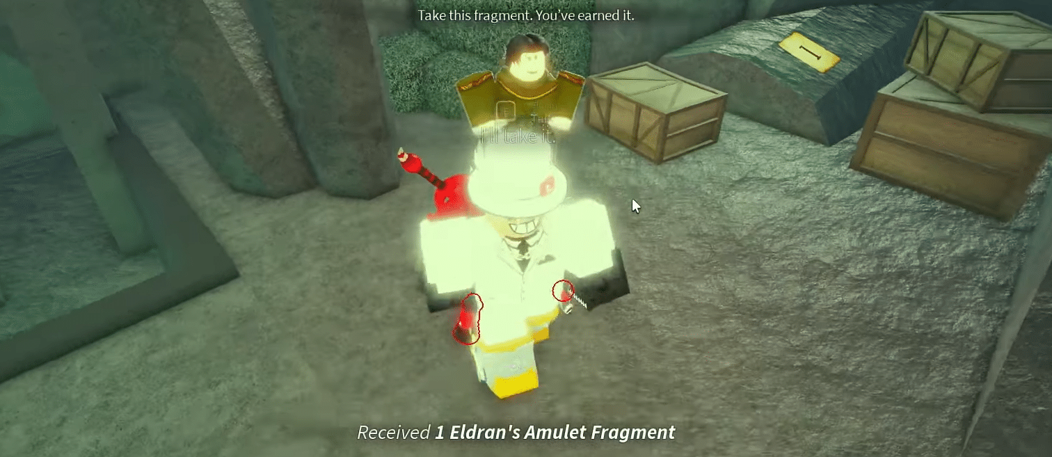 Eldran's Amulet Fragment Fisch