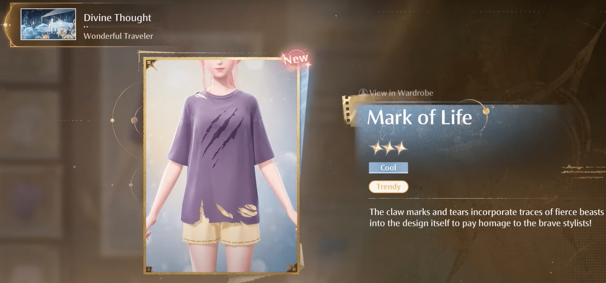 Mark of Life top location in Infinity Nikki