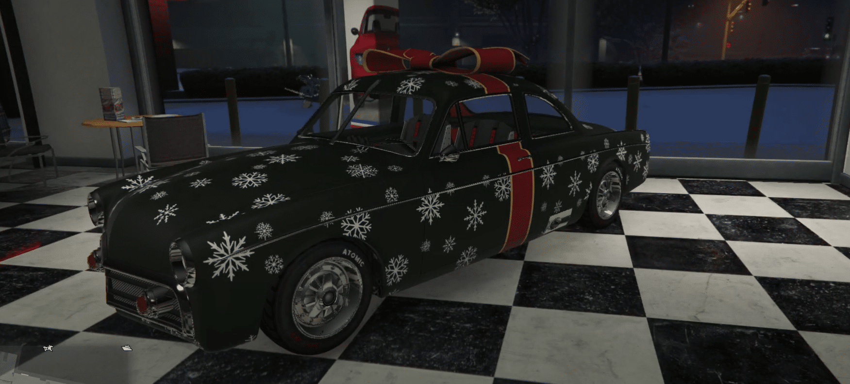 Merry Cliquemas Livery on Vapid Clique in GTA V