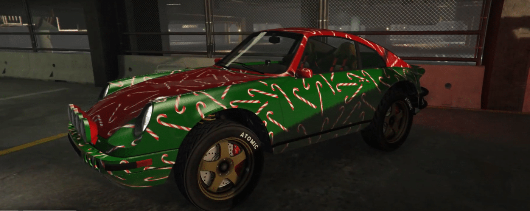 Candy Cane Livery on Pfister Comet Safari in GTA V