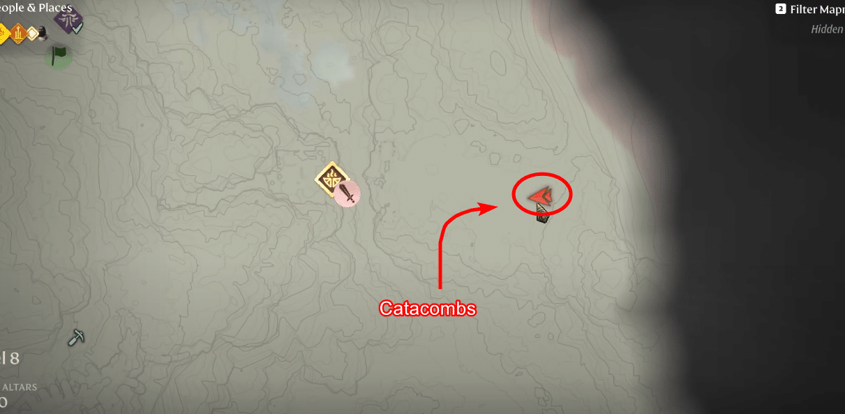 Midnight Tomb block location in Enshrouded: Thralls of Twilight.