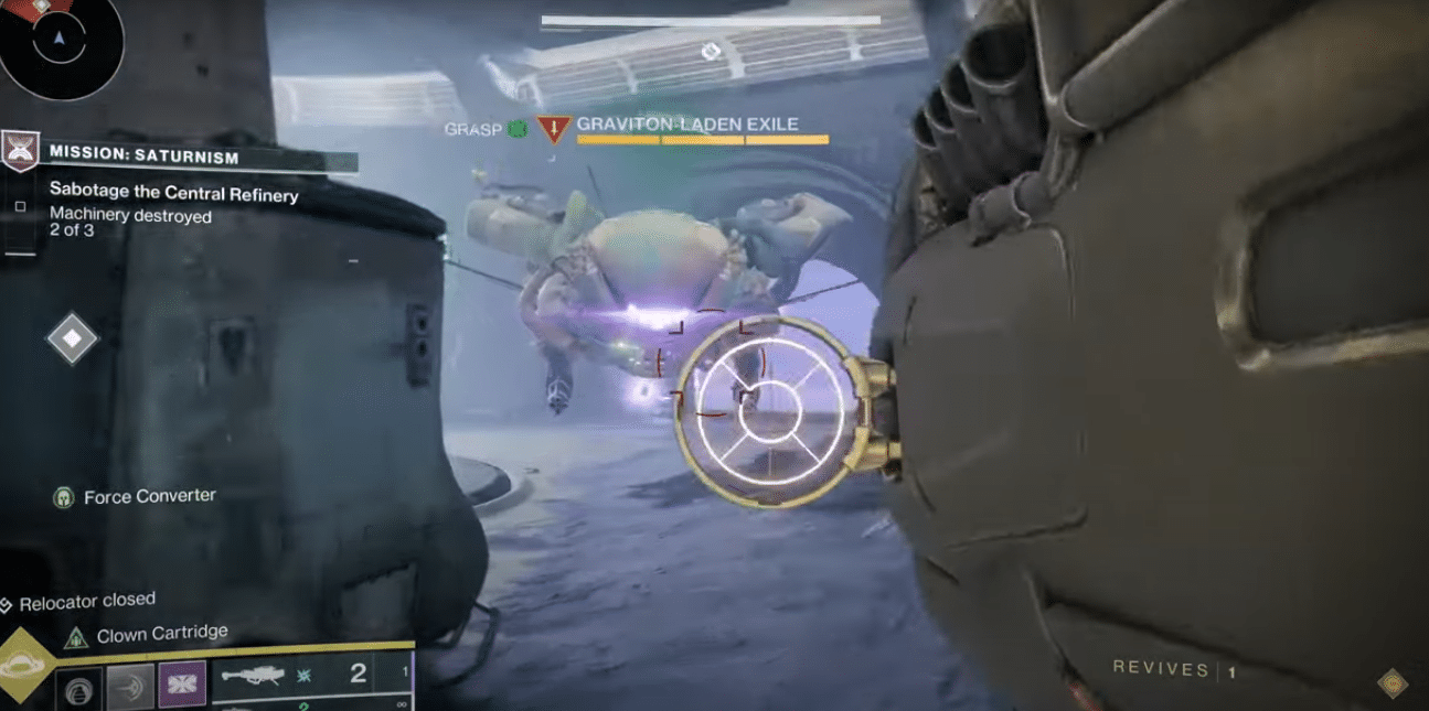 Saturnism Mission boss in Destiny 2.
