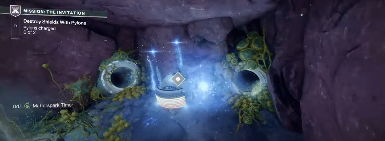 Charging up a vessel in Destiny 2: The Invitation Mission Guide | Charging Pylons