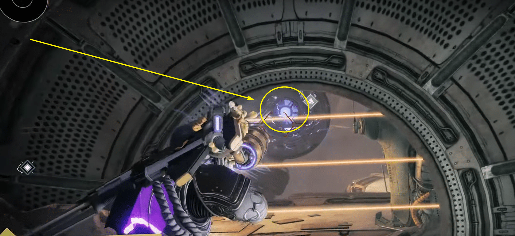 Firing teleportation plate Destiny 2