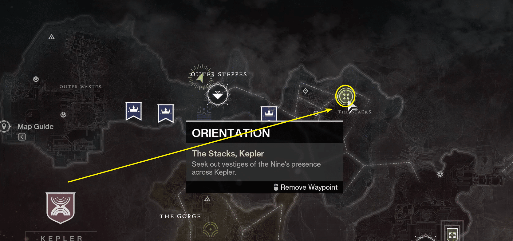 Orientation marker Destiny 2