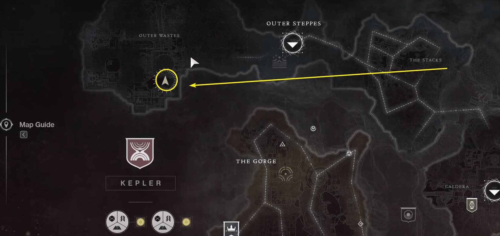 Urn location outer wastes Destiny 2
