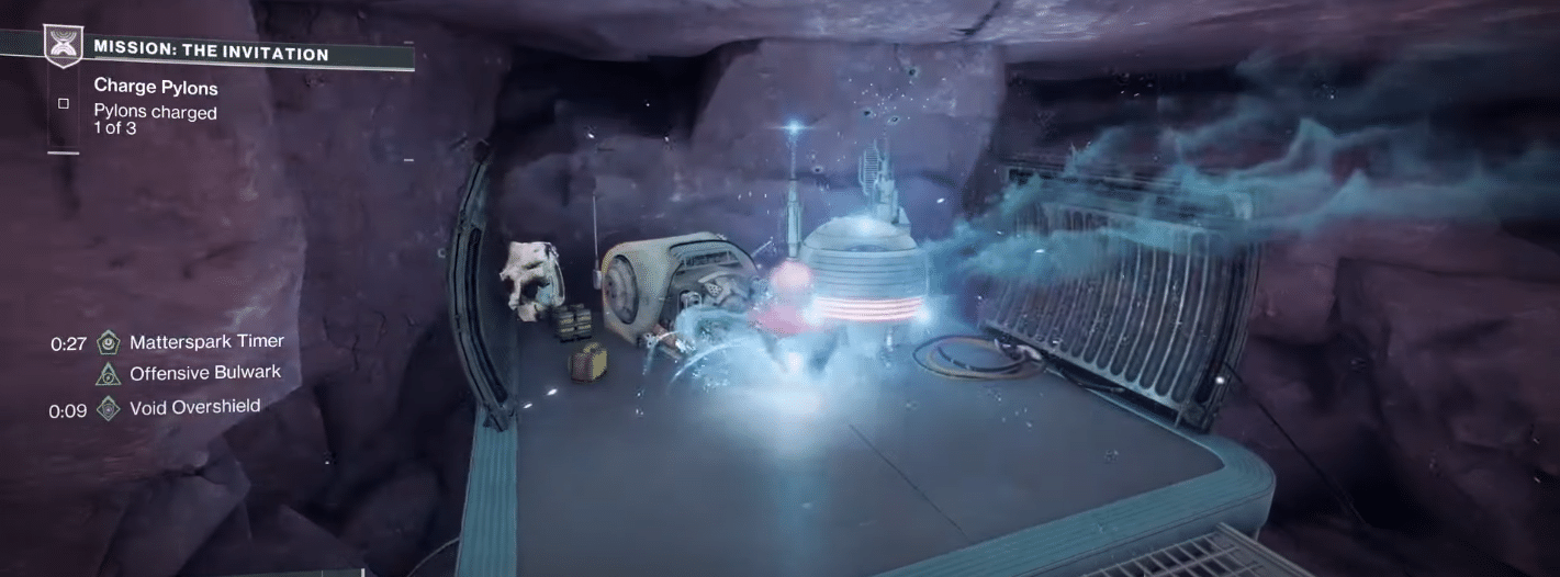 Second Pylon in Destiny 2: The Invitation Mission Guide | Charging Pylons